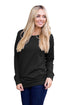 Sexy Black Rays Back Pullover Sweatshirt